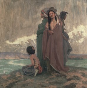 過去のビジョン 作： Eanger Irving Couse