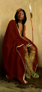 タオス族のエルクフット、1909 年。 作： Eanger Irving Couse
