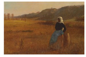 今日の締めくくりとして、c.1878-80（船内の油） 作： Eastman Johnson