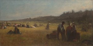 クランベリーピッカー、1878-79年頃 作： Eastman Johnson