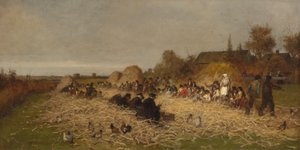 ハスキングビー、ナンタケット島、1876年。 作： Eastman Johnson