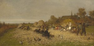 ナンタケット島のハスチビー、1876 作： Eastman Johnson