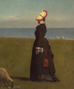 ラムズ、ナンタケット 作： Eastman Johnson