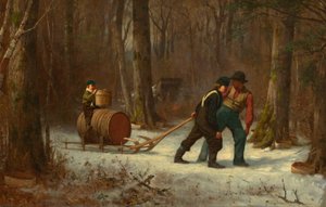 キャンプに向かう途中、1873 年。 作： Eastman Johnson