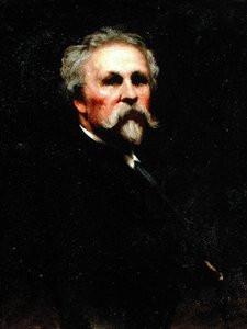 自画像（油彩・キャンバス） 作： Eastman Johnson