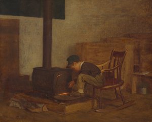 初期の学者、c。 1865年。 作： Eastman Johnson