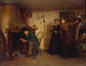 新しいボンネット 作： Eastman Johnson