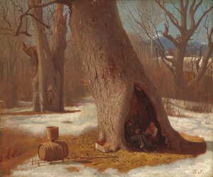 不登校、c。 1870年。 作： Eastman Johnson