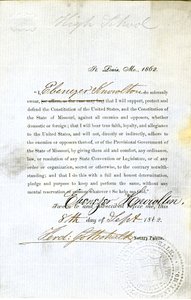 ミズーリ州セントルイス郡のEbenezer Knowltonの忠誠の誓い 作： Ebenezer Knowlton