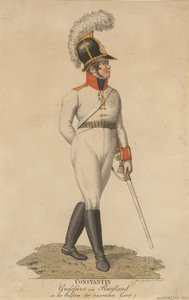 ロシアのコンスタンティヌス・パブロヴィチ大公の肖像 1779-1831, 1807 作： Eberhard Siegfried Henne