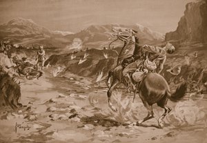 ジョサム船長は部下の一人を救出しようとして射殺される 作： Edgar Alfred Holloway