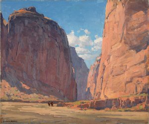 キャニオンポータル、1935年頃（キャンバスに油彩） 作： Edgar Alwin Payne