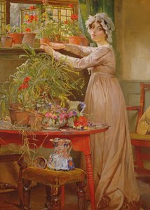 花を生ける 作： Edgar Bundy