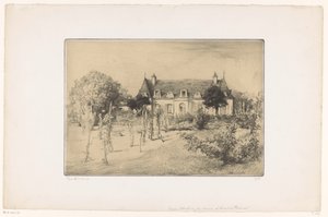 家の近くの庭の眺め La maison d