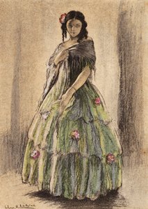 ギュスターヴ・フローベール作『ボヴァリー夫人』の挿絵（カラーリトグラフ） 作： Edgar Chahine