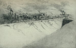 1915年、パリの要塞から見た聖オウエン 作： Edgar Chahine
