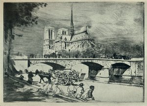 ノートルダムの亡霊、1915 作： Edgar Chahine