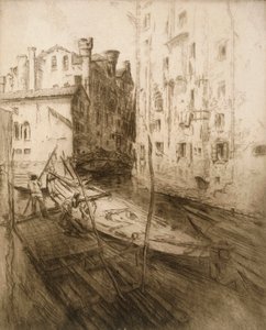 「イタリアの印象」より、ベニスのユダヤ人ゲットー 作： Edgar Chahine