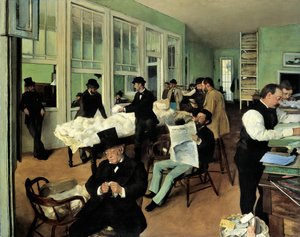 ニューオーリンズの綿のオフィスニューオーリンズの綿のオフィス、1873 作： Edgar Degas