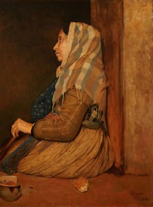 ローマの物乞いの女性、1857年。