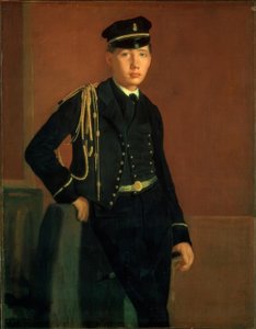 アキーレ・ド・ガスとオフィサー・ド・ミッドシップマン 作： Edgar Degas