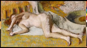 入浴後、1885 作： Edgar Degas