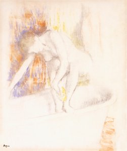 入浴後、1890-1900 作： Edgar Degas