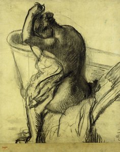 お風呂の後; Apres le Bain、1899 作： Edgar Degas