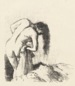 入浴後 入浴後 小皿 c． 1891年。 作： Edgar Degas