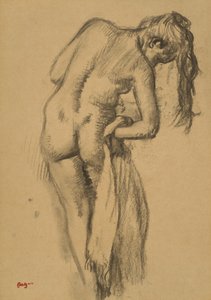 入浴後、1891-92年 作： Edgar Degas