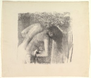 バス大版の後、1891-92。 作： Edgar Degas