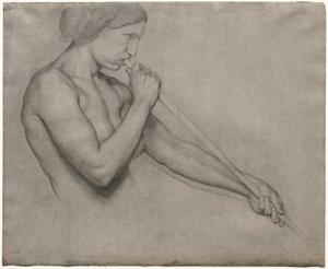 トランペットを吹く天使 作： Edgar Degas