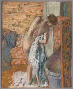 風呂上がり（タオルで拭く女性） 作： Edgar Degas