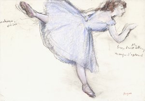 プロフィールビューのアラベスクダンサー、1885-90