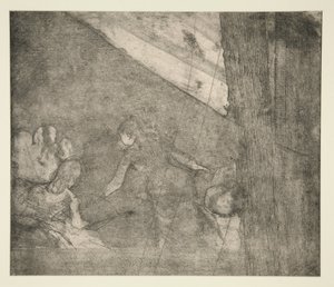 アンバサダーで、1877年頃（エッチング、アクアチント、ドライポイント） 作： Edgar Degas