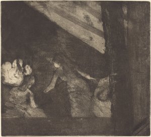 カフェ・デ・アンバサダーで 作： Edgar Degas