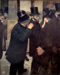 証券取引所にて 作： Edgar Degas