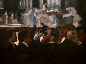 ロバート・ザ・デビルのバレエ（詳細）。1871-1872.油彩・キャンバス 作： Edgar Degas