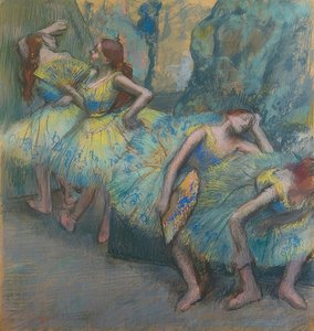 ステージ上のバレエダンサー。 1890〜1900年頃 作： Edgar Degas