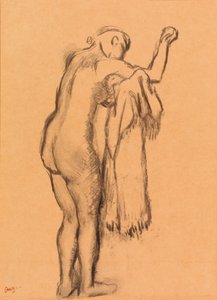 体を乾かす入浴者 作： Edgar Degas
