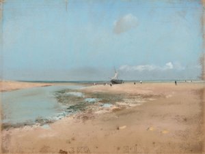 干潮時の浜辺（河口） 作： Edgar Degas