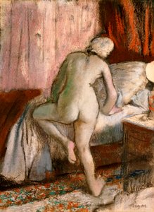 就寝時間、1883年頃 作： Edgar Degas