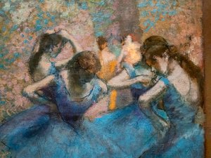 青い踊り子（詳細）。1893-96年頃。油彩・キャンバス