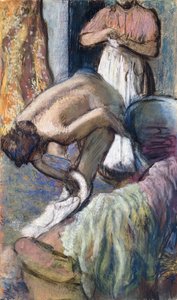 入浴後の朝食 作： Edgar Degas