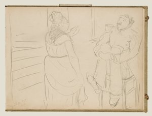 売春宿のシーン 作： Edgar Degas