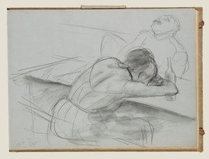 売春宿のシーン 作： Edgar Degas