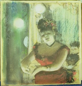カフェコンサート歌手、1878年頃 作： Edgar Degas