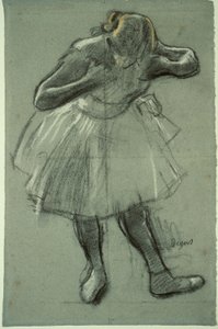 前方に曲がるダンサー 作： Edgar Degas