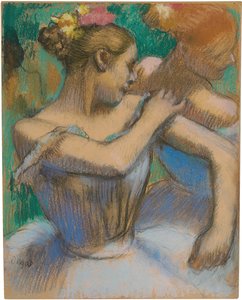 肩を調整するダンサー、1896-99年頃 作： Edgar Degas