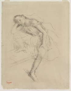 ダンサーアットレスト、c。 1895 作： Edgar Degas